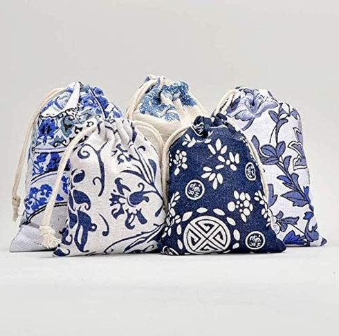 Burlaps Bags with Drawstrings - Jewelry Pouches Sacks for Wedding Party Shower Christmas Birthday, 18 Pcs
