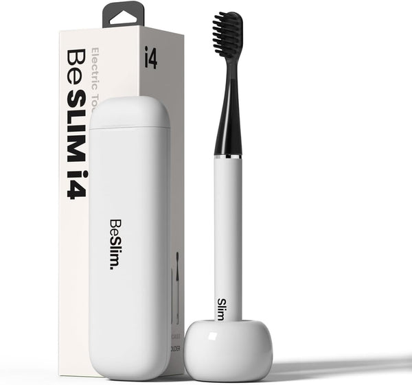 MIPOW i4 Sonic Electric Toothbrush, Ultra Slim Rechargeable Ultrasonic Smart Tooth Brush with Free Travel Case &