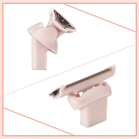 Razor Replacement Heads for Flawless Nu Razor, Rose Gold Plated Body, Hair Remover Replacement Head (2 Count)