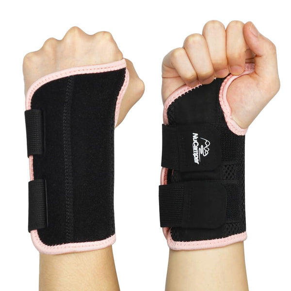 NuCamper Wrist Brace for Carpal Tunnel Relief, Adjustable Wrist Support Splint Hand