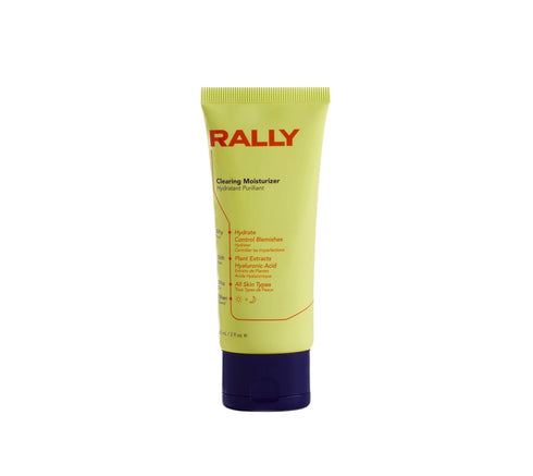 RALLY Plant-Based Gel Cream Clearing Facial Moisturizer, Hydrate + Control Blemishes, Ideal for Teen + Athlete, 2 OZ
