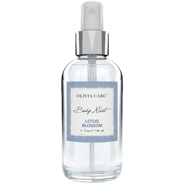 Olivia Care Body Mist Spray, Made with Natural Lotus Blossom Fragrance Scent, Refreshing, Soothing & Cooling