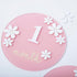 Troxueo 3D 1-12 Acrylic Daisy Baby Milestone Cards, Baby Milestone Signs, Months Interchangeable Monthly Milestone