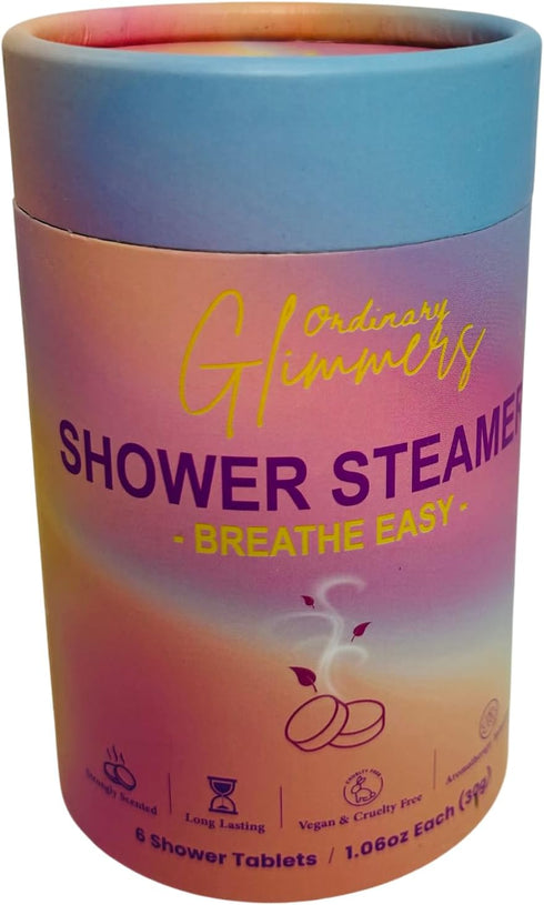 Ordinary Glimmers Shower Steamers; Lavender, Citrus, Eucalyptus and Mint; Sampler for Relaxation and Stress Relief