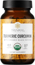 Truvani Organic Turmeric Curcumin Tablets 1,350 mg Each - Natural Joint Support with Black Pepper for Absorption, 90