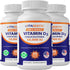 Vitamatic 3 Pack Vitamin D3 50,000 IU, Once Weekly Dose, 60 Veggie Capsules for Vitamin D Deficiencies
