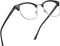 Blue Light Blocking Glasses Vintage Half Frame UV Clear Lens Anti Eyestrain