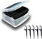Black Floss Stick with Travel Case, 200 Odorless Floss, Toothpick Floss for Oral Cleaning for Adults and Children (One