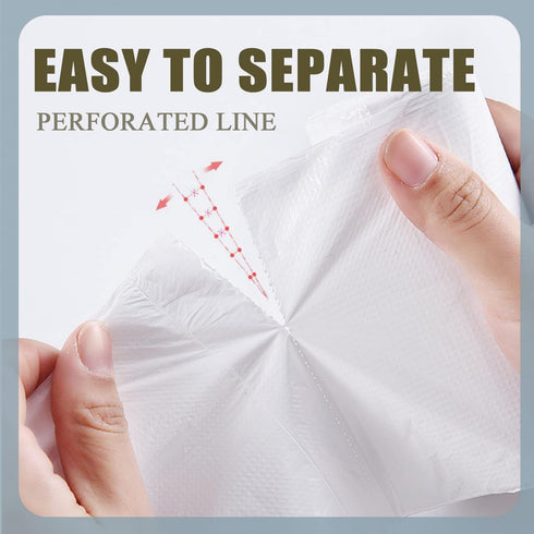 108 Count Small Trash Bags, 2.6 Gallon White Liners for Bathroom Office Bedroom Kitchen