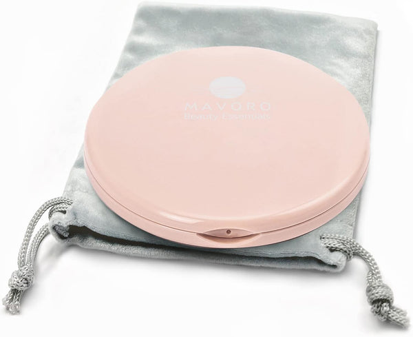 Magnifying Compact Mirror for Purses, 1x/10x Magnification – Double Sided Travel Makeup Mirror, 4 Inch Small Pocket or