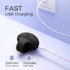 JE FUN Portable Finger Massage Ball, Multifunctional Waterproof Rechargeable Mini Massage Tool (Black)