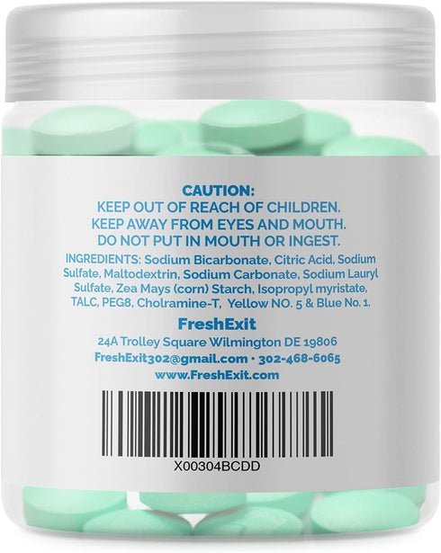 FreshExit Toilet Tablets, Replaces Toilet Sprays, Clean Bowl with Fresh Citrus Scent, 60ct