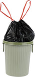 6 Gallon Drawstring Trash Bags, 105 Counts, Black Garbage Bags
