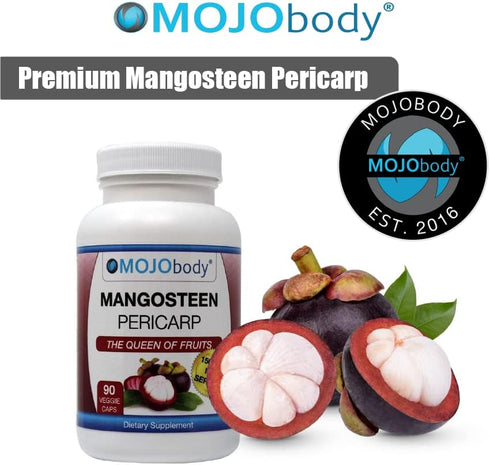Freeze Dried Mangosteen Pericarp Capsules, 90 Veggie Capsules per Bottle, 1.5 Grams per Serving, Xanthone Rich