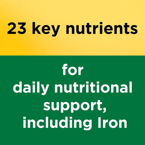 Nature Made Multivitamin Tablets with Iron and Vitamin D3, 130 Count for Daily Nutritional Support