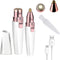 Rechargeable Facial Hair Remover for Women, 2-in-1 Eyebrow Razor & Portable Electric Shaver for Painless Hair Removal