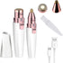 Rechargeable Facial Hair Remover for Women, 2-in-1 Eyebrow Razor & Portable Electric Shaver for Painless Hair Removal