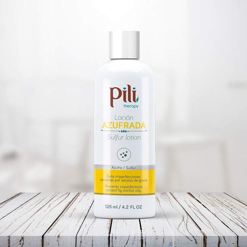 Pili Sulfur Lotion for Oily Skin Control - Face and Body - 4.2 fl. oz.