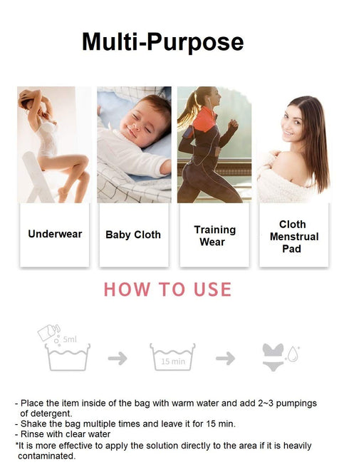 Underwear Washing Detergent, 500ml - Ideal for Hand Wash Lingerie
