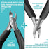 Toenail Clippers for Ingrown & Thick Toenails, Heavy Duty Tool with Sharp Blades & Long Handle, Gift for Men