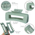 Sisiaipu 4.1 Inch Large Hair Claw Clips - 12 Pcs Big Claw Clips for Thick Hair, Jumbo Jaw Clips Bulk Accessories