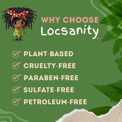 Locsanity Hibiscus Green Tea Hair Growth Spray for Dreadlocks & Loose Hairstyles – Trial Size (4oz)