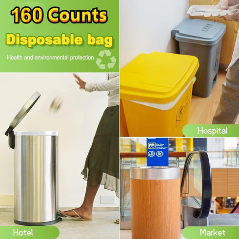 SWIHELP Tall Kitchen Trash Bags, 13 Gallon Garbage Bags, 50 Liters, Plastic Liners for Home, Office, Outdoor