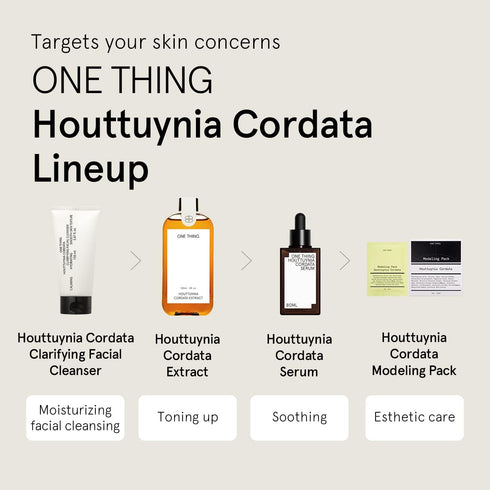 ONE THING Houttuynia Cordata Extract 10 fl oz | Vegan Facial Toner for Oily Acne Prone Skin | Korean Soothing Hydrating