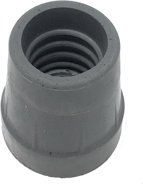 PCP Replacement Cane Tips, 7/8 inch / 2.2 cm Diameter, Gray, Two Tips