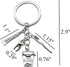 PHAETON 20PCS Toothbrush Toothpaste Keychain - Tooth Shape Keyring for Dentist, Dental Hygienist, and Student Gifts
