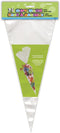 Clear Cellophane Cone Bags, Large & Transparent, Pack of 25 for Treats, Gifts & Parties
