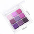 evpct 9 Colors Eye Shadow Palette, Purple Pink Lavender Glitter Shimmer Matte, Highly Pigmented Waterproof