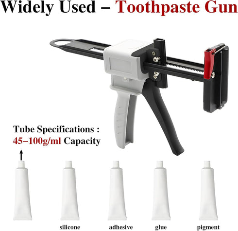 KJEYOB 2026 New Toothpaste Tube Gun,Toothpaste Tube Glue Gun Squeezing Machine,Silicone Caulk Guns,Toothpastes Guns
