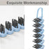 Crevice Cleaning Brush Set, 3 Pcs Hard Bristle Grout and Toilet Brushes for Household Use (Black & Blue)