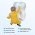 OBrush Kids' Toothbrush - Battery Powered, Green Blue Yellow, Ultra Soft Bristles, Small Size Head, Effective Cleaning