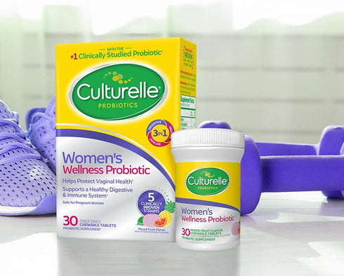Culturelle Women’s Wellness - Daily Chewable Probiotics for Women, Supports Digestive, Vaginal, Immune Health