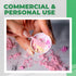 100 Pack 2.5 Inch Cosmetic Spatulas, Small Plastic Spatula for Cosmetics, Creams, and Crafts (Pink)