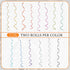 30 Rolls Curling Ribbons, 1/5" Wide x 11 Yards for Wedding and Birthday Party Decorations