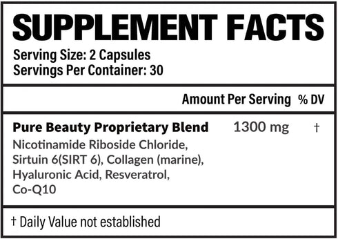 Pharmacist-Formulated Pure Beauty - 60 Capsules