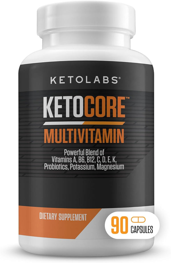 Ketocore Keto Vitamins, Multivitamin for Men & Women, 90 Capsules, Keto Friendly, Rich in Magnesium & Potassium