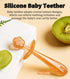 FOKiiBO Baby Silicone Toothbrush Set, Includes Toothbrush + Tongue Brush + Finger Toothbrush + Cup for Training, 0-18M