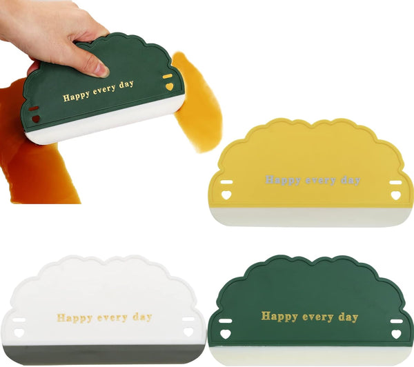 3 Pack Silicone Sink Squeegee, Kitchen Cleaner for Home Countertop, Car Window and Bathroom Mirror Squeegee
