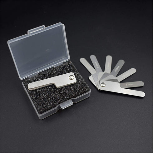 Dental Orthodontic Interproximal Enamel Reduction Gauge, Stainless Steel Ipr Ruler 0.1-0.5 Mm, Metric and Imperial Tool