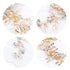 Kercisbeauty Vintage Gold Flower Leaf Headband, Rhinestones Pearl Hair Vine Bridal Tiara for Women