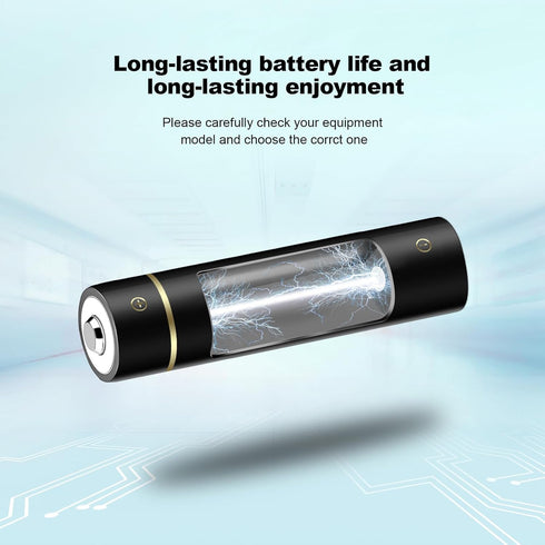 JESSPOW 10440 Rechargeable Battery, 3.7V 350mAh Li-ion Batteries for LED Flashlight Torch, 4 Pack