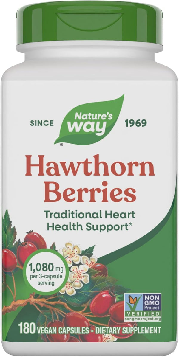 Nature's Way Hawthorn Berries - Traditional Support for Heart Health* - Non-GMO Project Verified