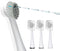 Replacement Brush Heads for Waterpik Sonic Fusion 2.0, 3 Count, Compact, White, Soft Bristles