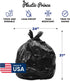 13 Gallon Trash Bags, 50 Pack, Heavy Duty Black Kitchen Bags, Fits 12-16 Gallon Trash Cans