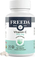 FREEDA Vitamin C - Vegan 500mg Vitamin C Tablets, Powerful Antioxidant Immune Support, Easy to Swallow, 100 Count