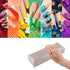 Nail Arm Rest for Acrylic Nail Art, Stripe Leather Soft Sponge Hand Rests Cushion for Manicure Care